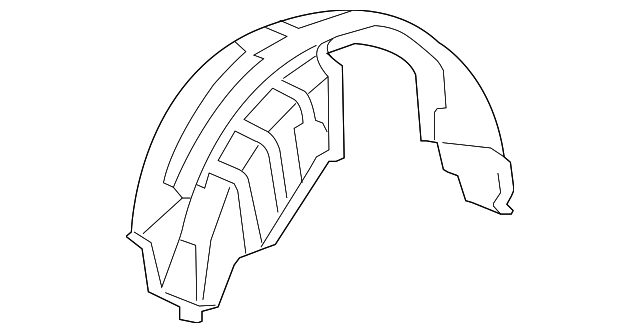 65638-33040 Деталь WHEELHOUSE LINER, LEFT