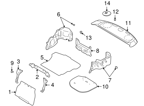 Impreza INTERIOR TRIM - REAR BODY