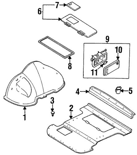 Sportage INTERIOR TRIM - REAR BODY