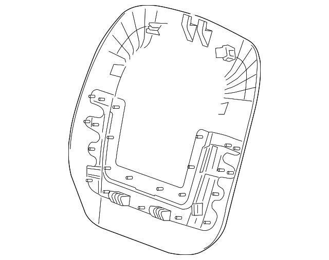 20986260 Деталь SEAT BACK PANEL