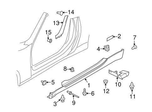 370Z EXTERIOR TRIM - PILLARS 2