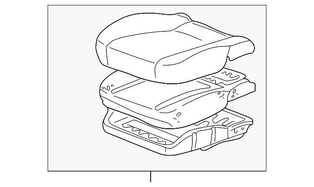 71410-17300-F0 Деталь SEAT CUSHION, RIGHT