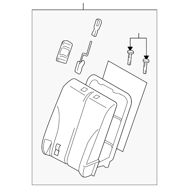 88600-ZW84B Деталь SEAT BACK ASSY, RIGHT