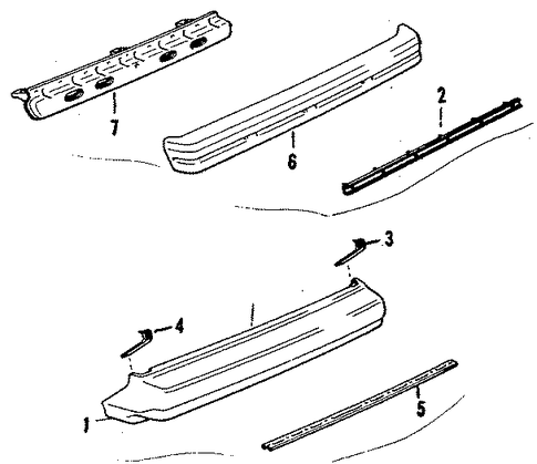 Celica BUMPER ASSEMBLY - REAR