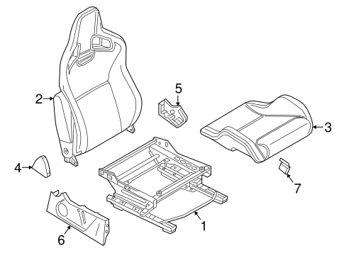 Juke PASSENGER SEAT COMPONENTS