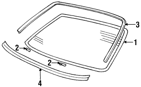 Esteem GLASS & HARDWARE - BACK
