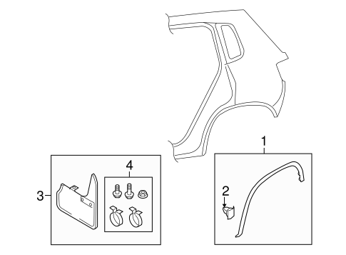 Tiguan EXTERIOR TRIM - QUARTER PANEL 2
