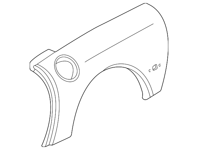 10418389 Деталь QUARTER PANEL, RIGHT