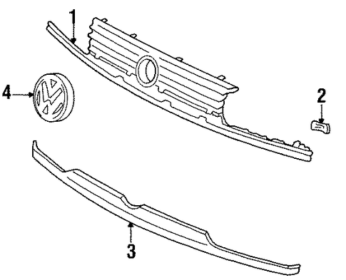 Jetta GRILLE & COMPONENTS