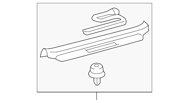 67914-75010-C0 SCUFF PLATE, LEFT
