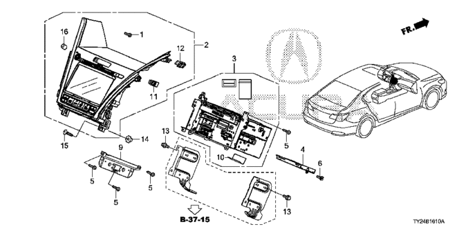 ELECTRICAL / EXHAUST / HEATER / FUEL/AUDIO UNIT for 2014 Acura RLX #1
