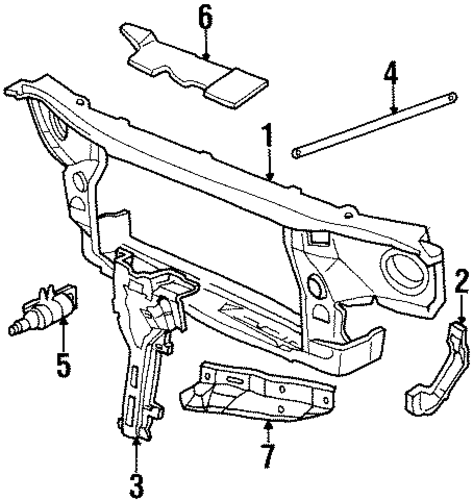 Eldorado RADIATOR SUPPORT