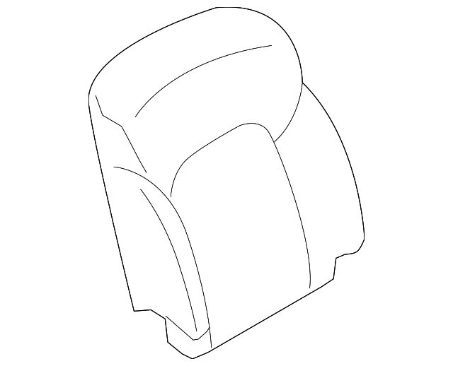 876201LG3B Деталь SEAT BACK COVER