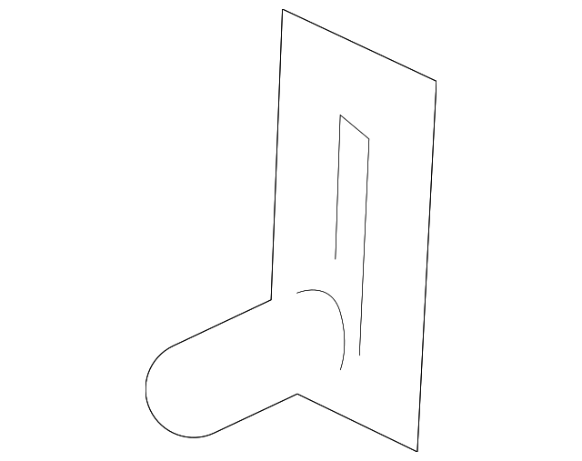 904791LA0A Деталь SUPPORT CYLINDER LOWER BRACKET, LEFT