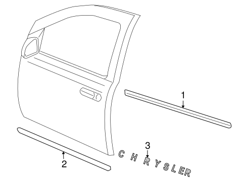 Aspen EXTERIOR TRIM - FRONT DOOR
