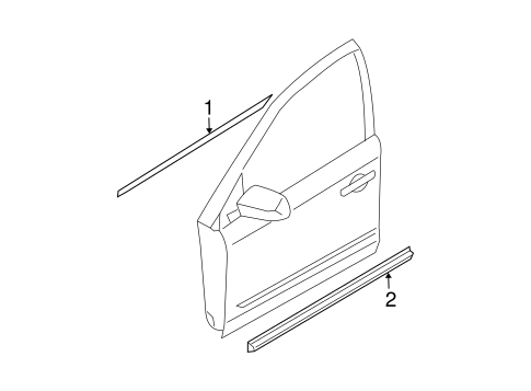 Murano EXTERIOR TRIM - FRONT DOOR