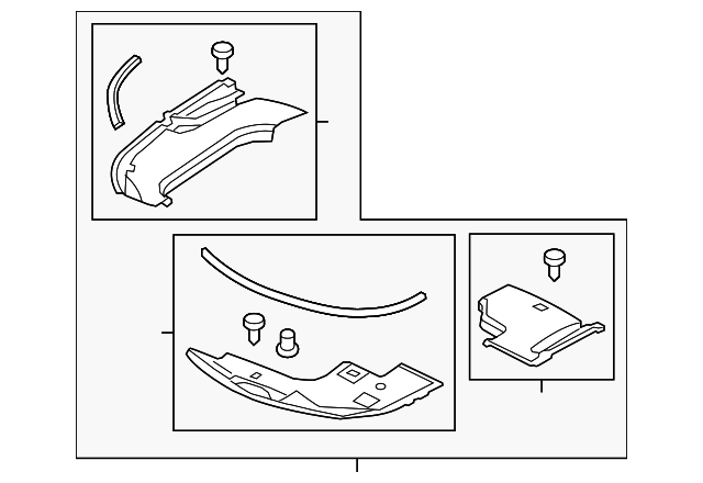 06740-TK4-A00 Деталь KIT, ENGINE ROOM COVERS
