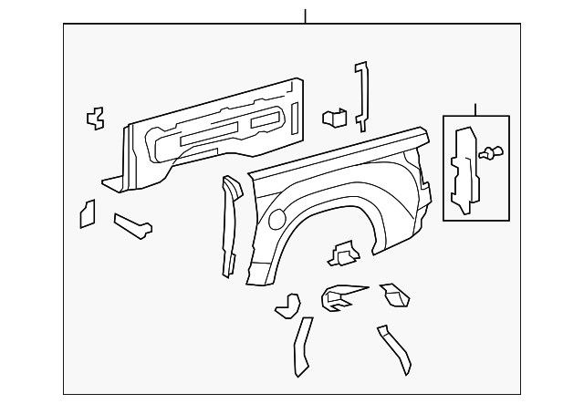 65600-0C080 Деталь SIDE PANEL, LEFT