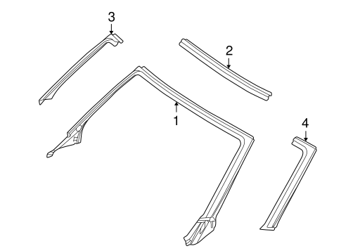 Z3 WINDSHIELD HEADER & COMPONENTS