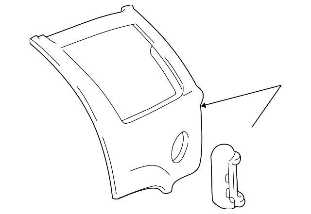 12389470 Деталь QUARTER PANEL, RIGHT
