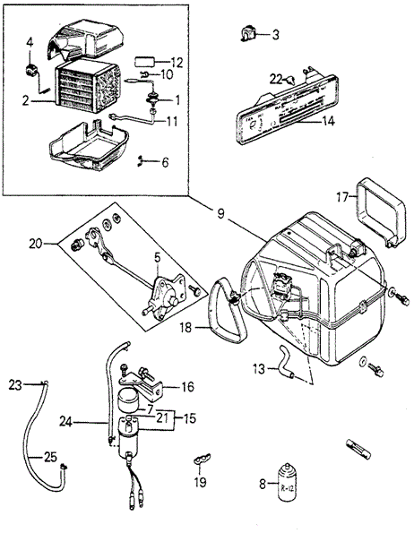 BODY / AIR CONDITIONING/A/C EVAPORATOR - SOLENOID for 1979 Honda ACCORD SEDAN #1