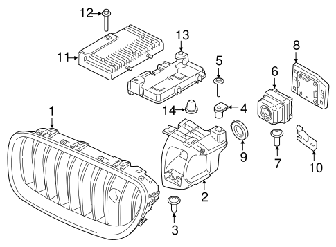 X6 GRILLE & COMPONENTS 2
