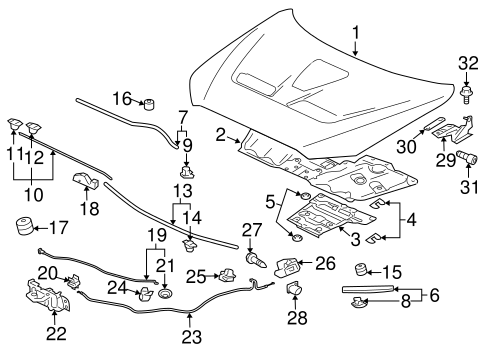 Lancer HOOD & COMPONENTS