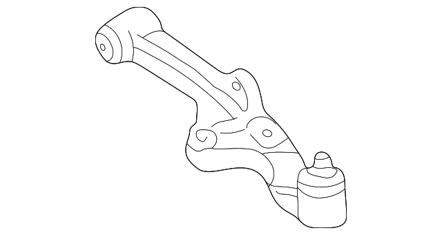 0K552-34350B Деталь LOWER CNTRL ARM, LEFT