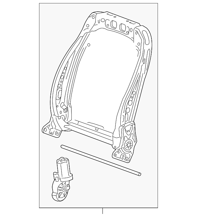 13581522 Деталь SEAT BACK FRAME
