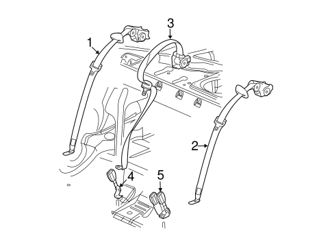 CTS REAR SEAT BELTS