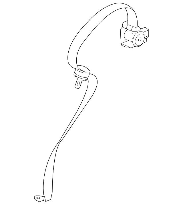 88952302 Деталь CENTER SEAT BELT