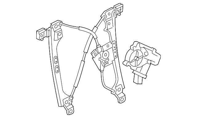 23257824 Деталь WINDOW REGULATOR, LEFT