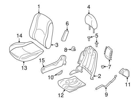Escape FRONT SEAT COMPONENTS 2