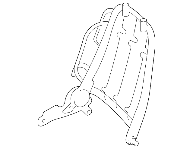 YL8Z7861019BA Деталь SEAT BACK FRAME, LEFT