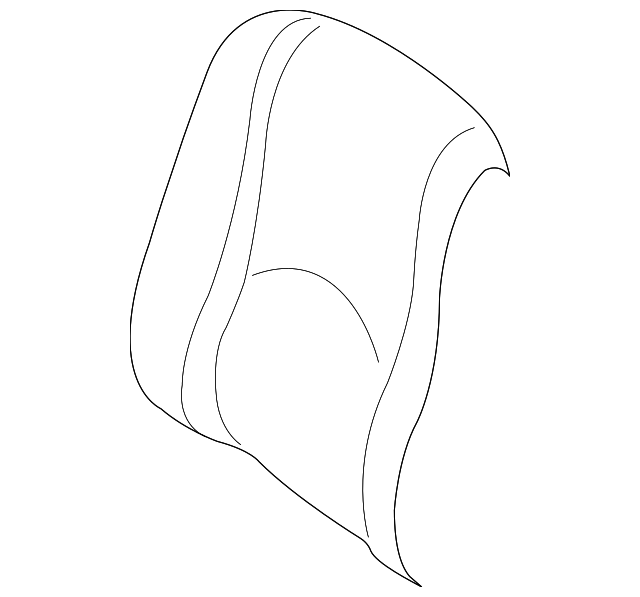 3L8Z7864416CAB Деталь SEAT BACK COVER, LEFT