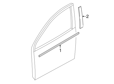 Mirage EXTERIOR TRIM - FRONT DOOR