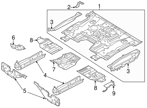 NV200 FLOOR & RAILS