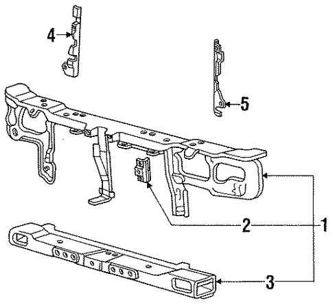 Precis RADIATOR SUPPORT