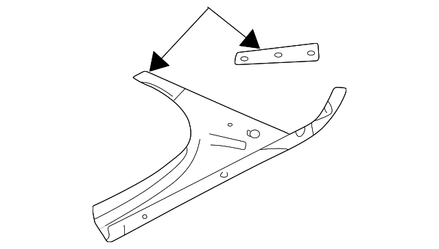 4878720AD Деталь TROUGH, RIGHT