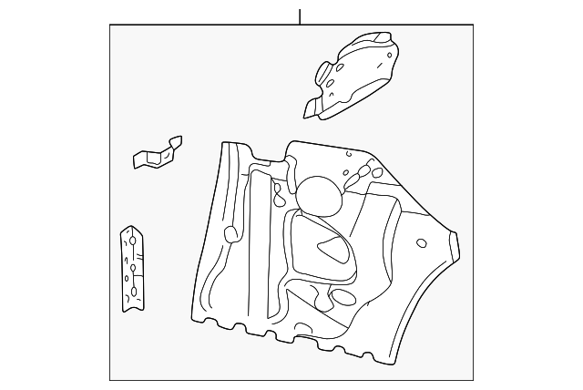 4878706AJ Деталь INNER QTR PANEL, RIGHT