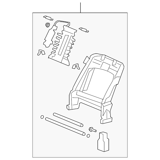 81526-STK-A01 Деталь FRAME, L. FR. SEAT-BACK