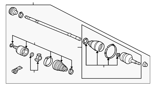 44306-SDP-A00 Деталь DRIVESHAFT ASSY., L.