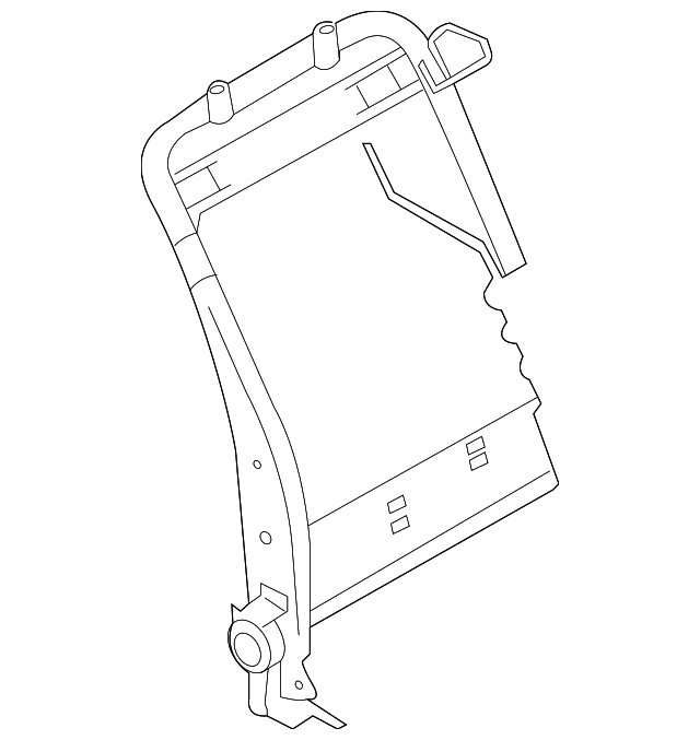 SU003-04356 Деталь SEAT BACK FRAME, RIGHT