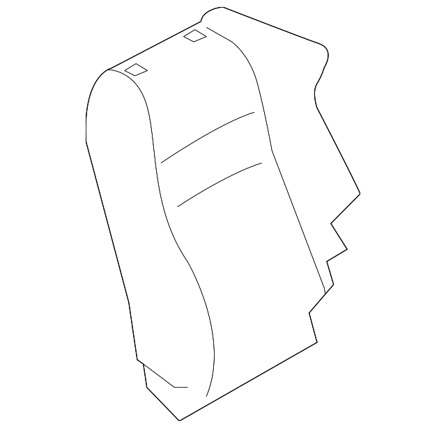 SU003-05791 Деталь SEAT BACK COVER, LEFT
