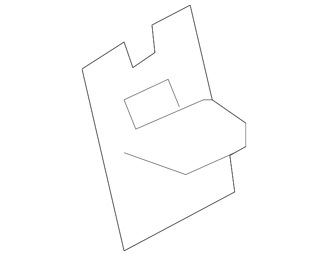 SU003-04396 Деталь SEAT BACK FRAME HOOK, LEFT