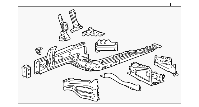 23422815 Деталь LOWER RAIL ASSY, RIGHT
