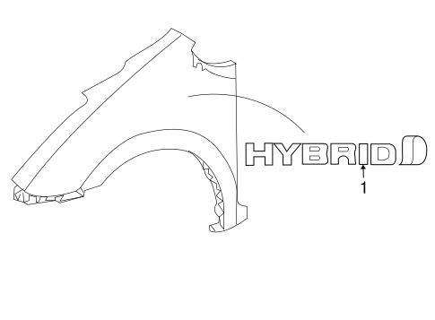 Prius EXTERIOR TRIM - FENDER