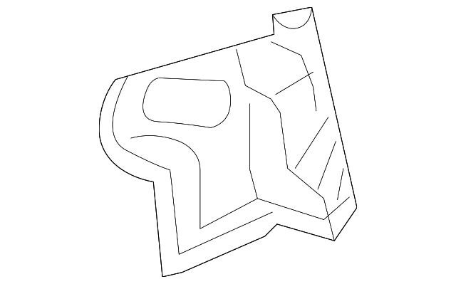 BSYJ-71-480 Деталь TAIL LAMP POCKET, LEFT