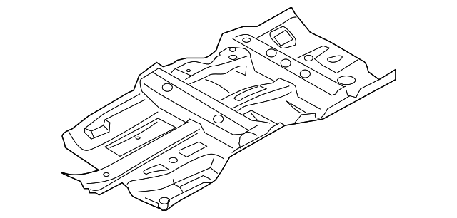 G43211BAMA Деталь FRONT FLOOR PAN, LEFT
