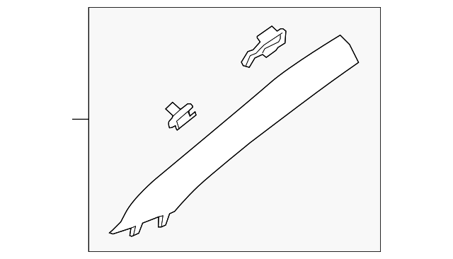 23222758 WINDSHIELD PILLAR TRIM, RIGHT